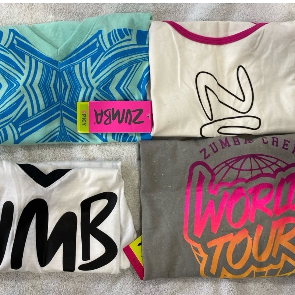 ZUMBA SALE! 4-piece Vintage Tops Bundle Set